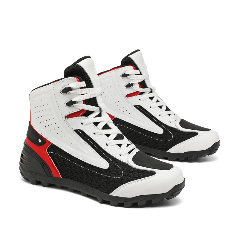 Cycling Shoes For Commute - Motorcycle Waterproof Commuting Boots Off-road Rally