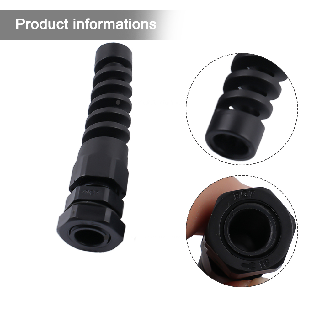 Cable Lock Flexible - 5pc PG7/PG9 M16/PG11 Soft Thread Cable