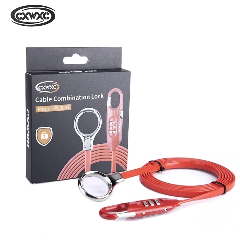 Bicycle Portable Password Lock - Cable Lock Flexible ulasan dan harga