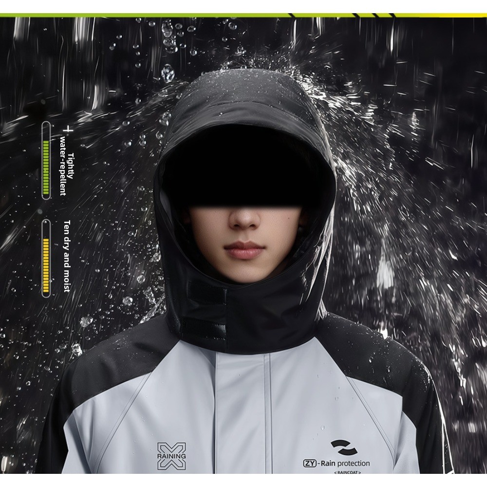 Two Piece Motorcycle Rain Suit - Cycling Commute Rain ulasan dan harga