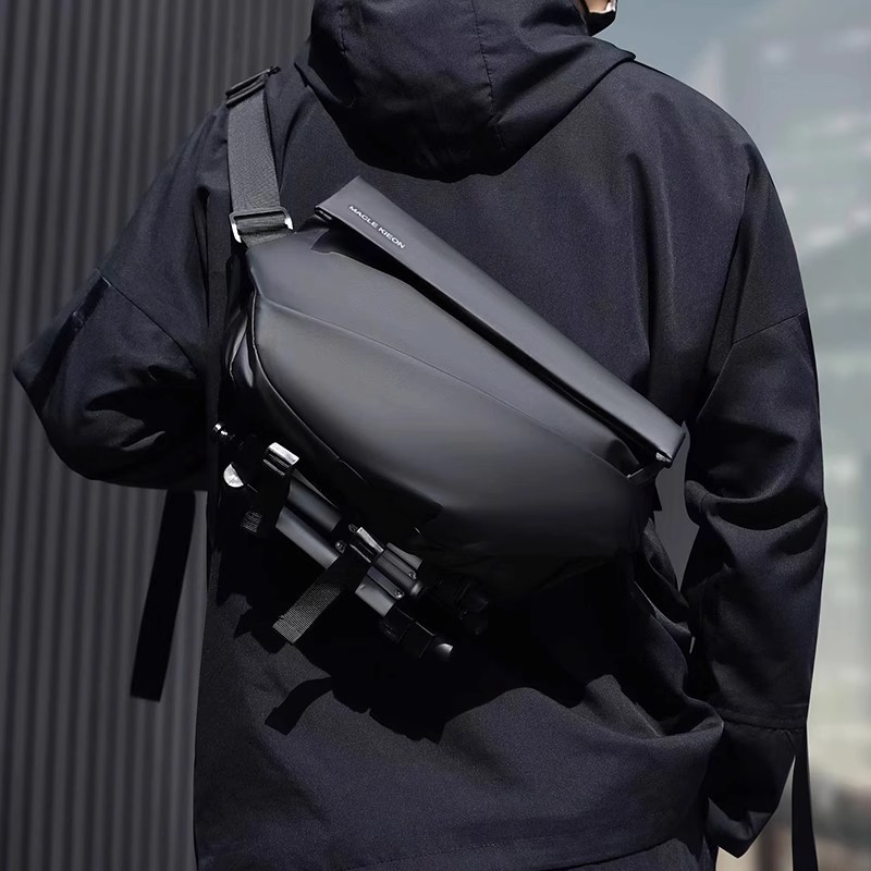 Trendy Men's Commuter Chest Ba - Waterproof Cycling Commute ulasan dan harga