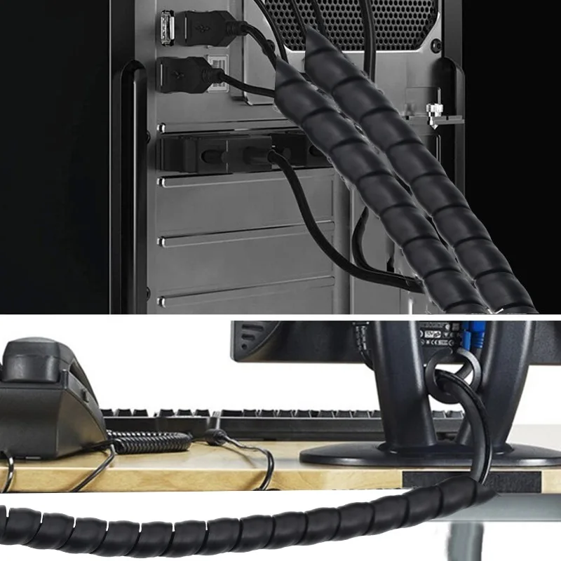 Spiral Cable Wire Wrap Cable W - Cable Lock Flexible ulasan dan harga
