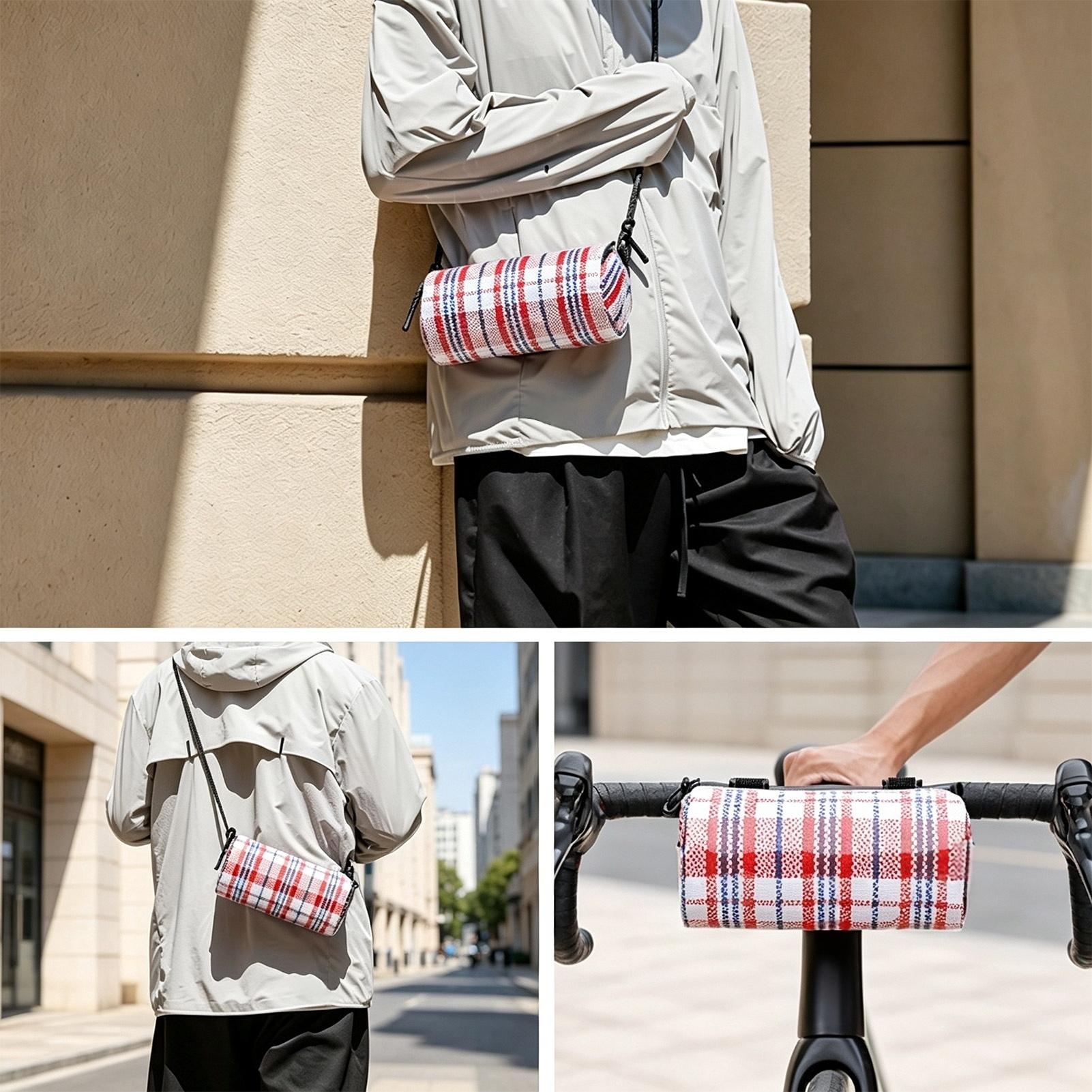 Bike Front Bag With Shoulder S - Waterproof Cycling Commute ulasan dan harga