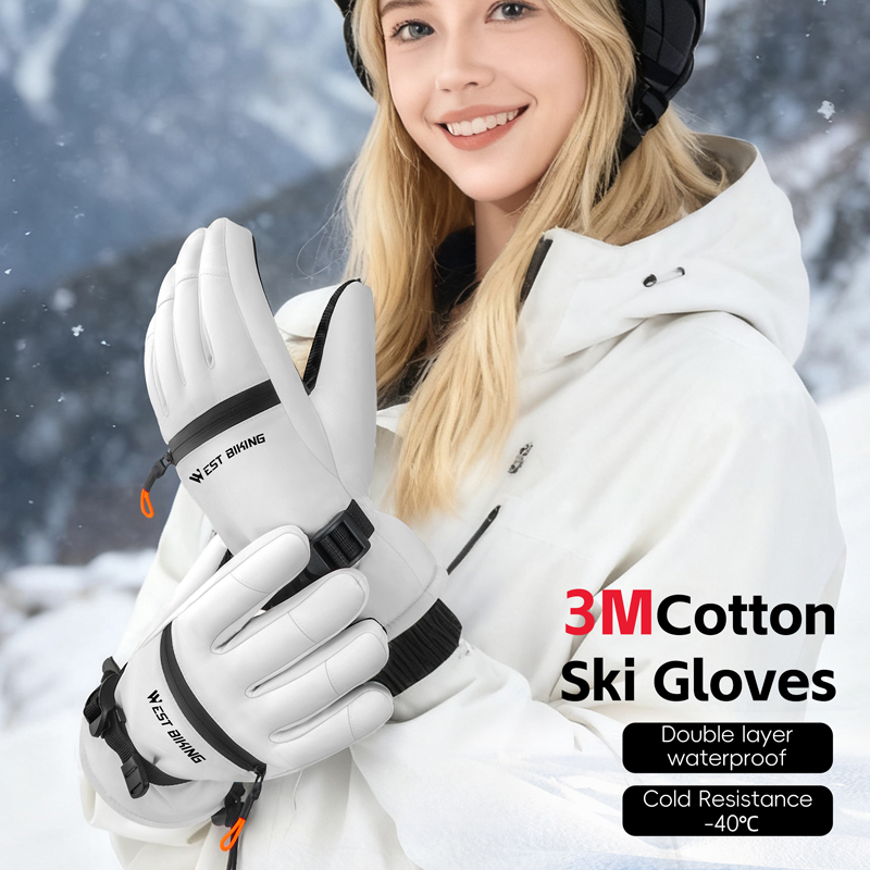 WEST BIKING 3M Cotton Ski Glov - Winter Cycling Commute Gear ulasan dan harga