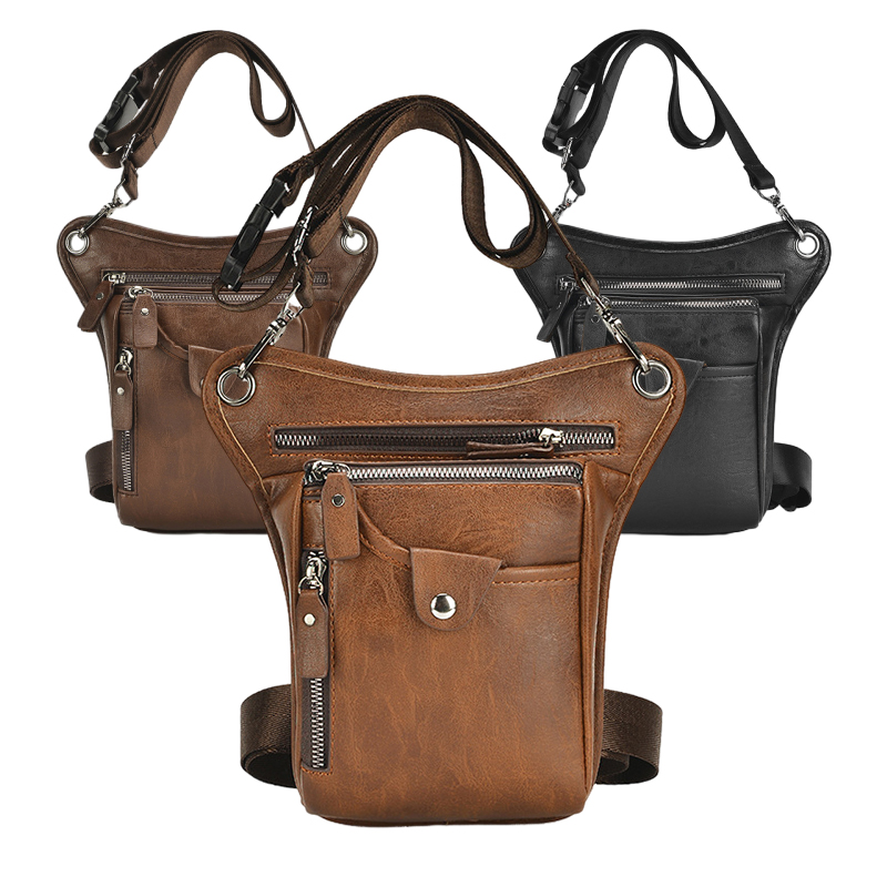 Vintage Pu Leather Waist Pack  - Cycling Commute Bag ulasan dan harga