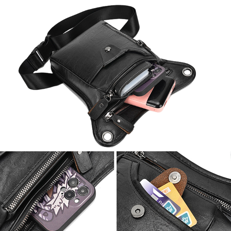 Vintage Pu Leather Waist Pack  - Cycling Commute Bag ulasan dan harga