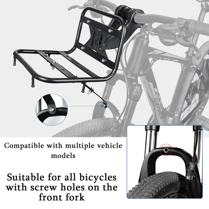 Bicycle Front Rack Aluminum Al - Cycling Commute Bag ulasan dan harga