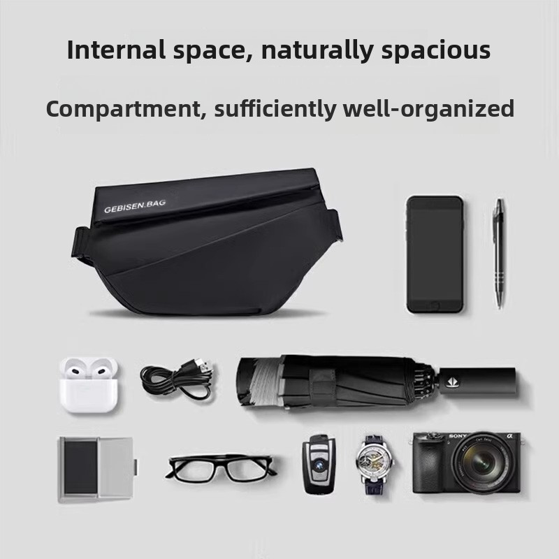 Magnetic Buckle Men Crossbody  - Cycling Commute Bag ulasan dan harga